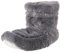 Warmies Microwavable Boots, Heatable Ladies Slipper Boots with French Dried Lavender, Soothing Warmth and Comfort, Steel Colour, One Size