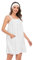 Jamron Damen Verstellbarer Handtuch Wickel Bademantel mit Stirnband für Sport, Dusche, Spa & Strand Cover Ups Weiß L