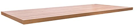 Esstischplatte aus Holz mit Laminat oder WPC 3D Schreibtischplatte (220 x 100 x 5cm, Naturholz)