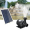 Omabeta Kit pompa acqua solare 50 W pannello 800 L/h 12 V DC a basso rumore pompa da bacino solare in plastica di silicone durevole con connettore per la casa, il giardino, il bagno degli uccelli