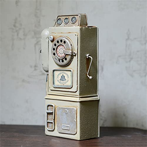 CGF- Telefoni analogici Decorazione da Parete Telefono Fisso Vintage, Modello di Telefono, quadrante Girevole del Telefono Decorativo per Regalo di Natale per la casa/Ufficio