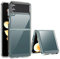 USTIYA Hülle für Samsung Galaxy Z Flip 4 5G Clear TPU Vier Ecken Schutzhülle Transparent Soft Funda