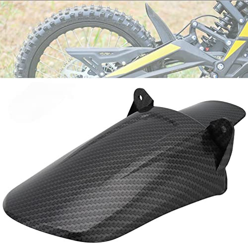 JFG RACING Motorrad Hinterrad Kotflügel Motorrad Kotflügelschutz Dicker ABS Kunststoff Elektrisches Dirt Bike Schutzblech für Sur-Ron Surron Light Bee - Kohlefaser