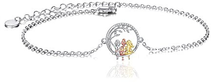VONALA 925 Sterling Silber Schwester Herz Armband, unendlichkeitszeichen Schmuck Freundschaft Geschenke für Damen Mädchen (Drei Schwestern Armband)