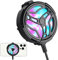 LINGJIONG Ventola di raffreddamento per cellulare, ricaricabile, per videogiochi, portatile, silenziosa, con luce multicolore, accessori da gioco mobile