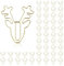 50Pcs Kleine Gold-Papierklammern Nette Hirsch Tier-Papierklammern Metallklammern für Dateien Papier Spaß Papierklammern Lesezeichen Planer Clips Papierklammer Halter Kühle Papierklammern