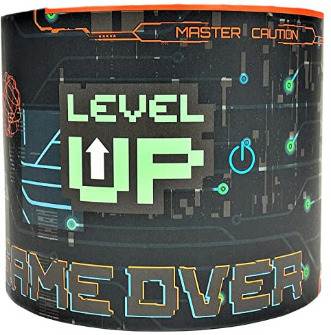 Gaming Lampshade or Ceiling Light Shade for Boys Girls Kids Bedroom Gamer Setup Room Decor Accessories Themed Items Table Lamp Lights