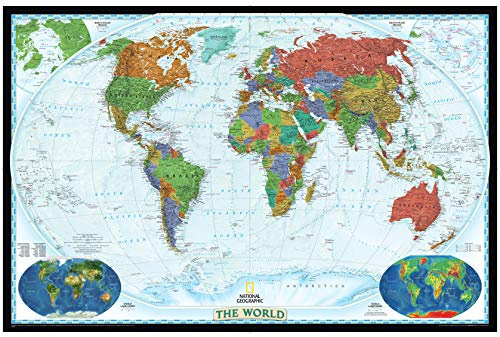 National Geographic Maps: World Decorator Wall Map - Extra Large - 185 x 122 cm