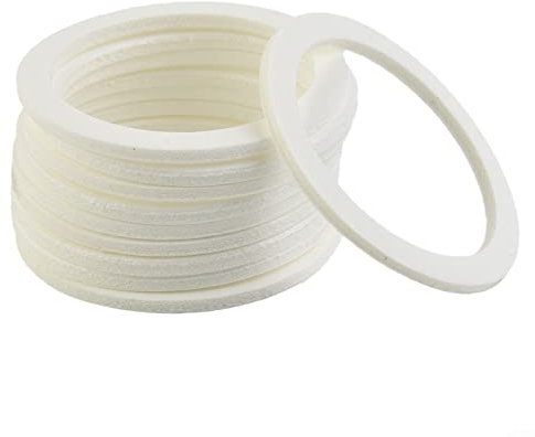 10 Stück Silikon O-Ringe,Dichtung für IBC-Deckel S60x6 PE-Schaumstoffdichtung Ersatzdichtung Weiß