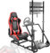 Minneer R37 Racing Simulator Cockpit with Monitor Stand fit for Logitech G25 G27 G29 G920 T500 FANTEC T3PA/TGT Alloy Steel, Racing wheel,Steering stand, Not Include Wheel Pedal and Handbrake(Red)