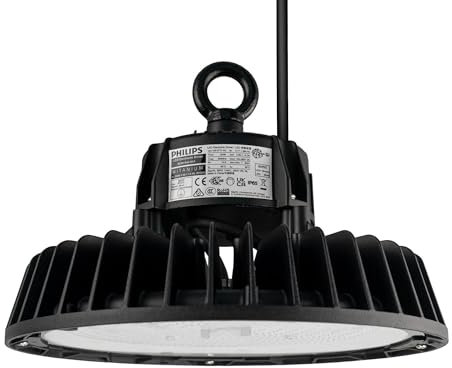 Ledvion Hallenstrahler LED High Bay 100W, s Treiber, 175lm/W, 17.500 Lumen, 6500K, IP65, Dimmbar, 5 Jahre Garantie, Energieeffiziente UFO Lampe| IP65-Zertifizierung