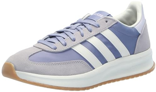 adidas Sneaker Run 72 da donna, Argento Viola/Bianco sporco/Grigio gloria, 8