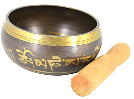 TOYANDONA Cuenco Zen Cuenco De Tibetano Cuenco Espiritual De Canto Cuenco Budista Bolsa De Clarinete Cuenco De Sonido Curativo Cuenco De Zen Apuntalar Tíbet Bambú Yoga
