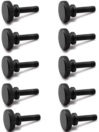 10 Pièces Vis Moletée M6 × 30 Mm, Vis Moletée à Tête Haute, Vis De Serrage En Alliage De Zinc, Vis Moletées m6, Vis à Main à Tête Ronde, Pour Appareils Mécaniques, Instrumentation,Électroménagers.