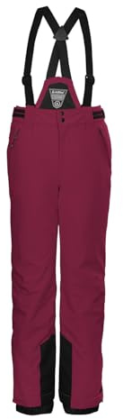 Killtec Mädchen Skihose/Funktionshose mit abzippbarem Latz, Schneefang und Kantenschutz Ksw 77 Grls Ski Pnts