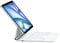HOU iPad Air 11 Zoll（M3 2025/M2 2024）/Air 5/Air 4 Hülle mit Tastatur, für iPad Pro 11 Hülle mit Tastatur (4./3./2./1st &Not M4),7 Farben Hintergrundbeleuchtung,Touchpad,QWERTZ,Weiß