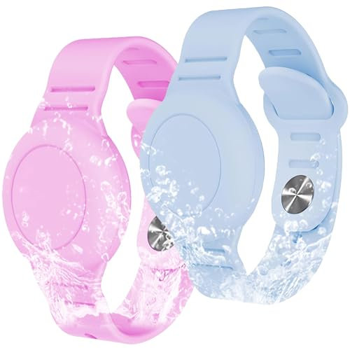 Airtag Armband für Kinder - Silikon GPS Versteck, Wasserdicht, Verstellbar für Apple Airtag, Ideal für Outdoor Aktivitäten