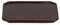 Plateau pour Pot à Bonsai Rectangulaire M en Terre Cuite - Marron - L 20,6 X P 16,7 X H 1,4 Cm