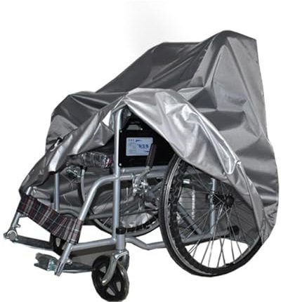 Funda impermeable para silla de ruedas para bicicleta de ruedas, cubierta impermeable para sillas de ruedas eléctricas, funda protectora Oxford resistente al viento para exteriores (115 x 65 x 120 cm)
