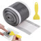 10 M Attrape Cheveux Douche 70 mm, Tamis De Douche Autocollant, Filtre de Drain Autocollant en Maille, Protection Contre Les Blocages pour Salle de Bain, Cuisine