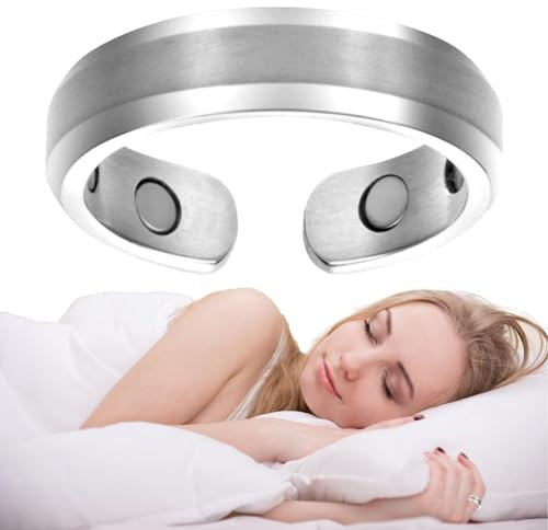 Anti Schnarch Ring, Anti Schnarch Ring für Den Finger, Verstellbarer Leichter Atemhilfe-Ring, Schnarchring Hilft Gegen Schnarchen, Anti Sleepring Stoppt Snoring
