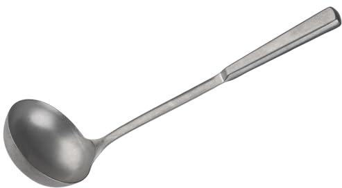 APS 75924 - Cazzuola classico, Ø 9 cm, manico: 24 cm, acciaio inox 18/0, 0,1 l, look vintage