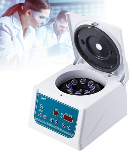Sunseota Mini-centrifugeuse, centrifugeuse de Paillasse, Vitesse 4000 TR/Min, programmable avec Rotor à 8 Tubes pour Tubes de 15 ML, centrifugeuse de Paillasse à Fonctionnement temporisé