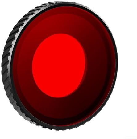 SMZhomeone For DJI For Osmo Action 5 Pro/4 Waterproof Diving Filter Aluminum Alloy Anti-Fog Lens Protector Accessory For Underwater Photography(Red)