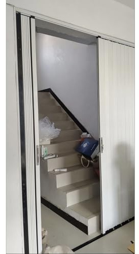 Porte a libro Porta scorrevole pieghevole in alluminio con serratura e telaio, porte a fisarmonica per uso domestico per cucina/soggiorno/lavanderia, colore e dimensioni personalizzabili