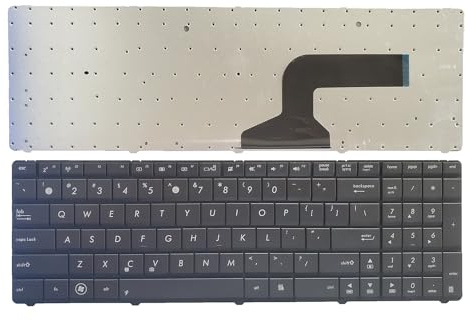 FANFAOZ per ASUS G72 G73 MP-09Q33US-528 K52JC X52 X52J X52N G60 Tastiera Portatile Americana(Black US)