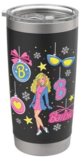 Barbie - Vacaciones - Barbie Ornamento Varios Iconos Y Estrellas Vaso térmico de acero inoxidable de doble pared