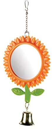 CLASSIC Sunflower Mirror with Bell 13cm, Clear
