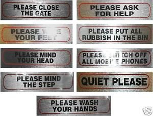 eCobbler Stick on Sign For Home Or Business 17x4cm - Please Wipe Your Feet