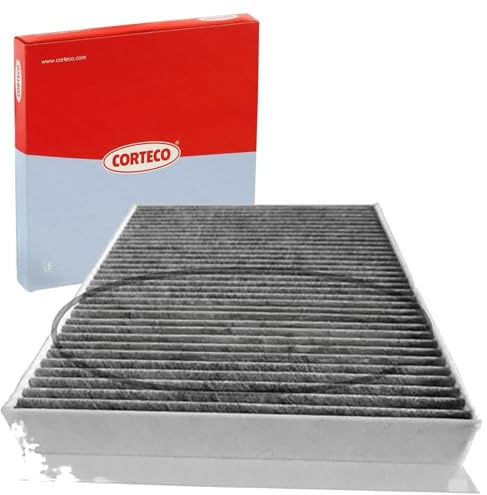 Corteco Innenraumfilter Aktivkohlefilter passend für Usa Mustang | 49368137 | Kompatibel mit: FORD USA MUSTANG Convertible, USA MUSTANG Coupe