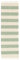 RugVista, Cotton Stripe, Teppich, Mittelflor Teppich, 80 x 250 cm, Läufer, Moderner Kelim Teppich, Wolle, Flur, Schlafzimmer, Küche, Wohnzimmer, Mint, Grau