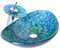 HomeLava Waschbecken Oval mit Wasserfall Wasserhahn