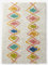 Vertbaudet Hochflor-Teppich Harlekin, Baumwolle Mehrfarbig ONE Size