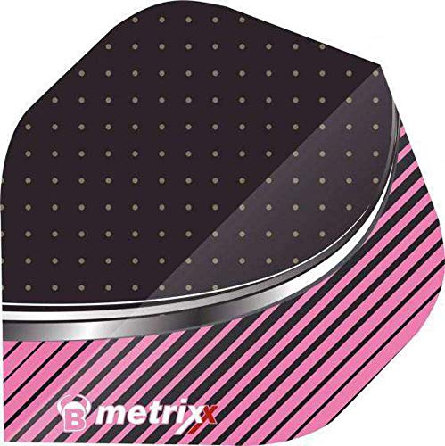 BULL'S Metrixx Flights A-Standard, schwarz/rosa