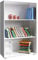 Casaria® Bücherregal 3 Fächer 115x60x28cm Höhenverstellbare Böden Holz Offen Modern Stehend Arbeitszimmer Büro Wohnzimmer Standregal Regal Vela Weiß