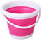 Port Folding Bucket Water Container Space Saving for Outdoor Washing Dishes Camping Hiking Fishing Home Bathroom Bottle,S,China