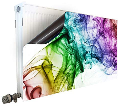 Smagnon Magnet Heizkörperverkleidung Heizkörperabdeckung Heizung Schutz Motiv Color-Smoke, Heizkörper Höhe:60 cm, Heizkörper Länge:60 cm