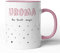 Tasse mit Spruch - Uroma du bist supi - Kaffeetasse Familie Geschenk-Idee/Tasse zum Geburtstag/Weihnachts-Geschenk (Rosa, Uroma)