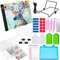 MTSCE Tablette Lumineuse A4, 5D Diamond Painting Complet pour Dessin, Tableau Lumineux LED A4 avec 5D Broderie Diamant pour Dessin, Esquisser, Animation 62 pièces