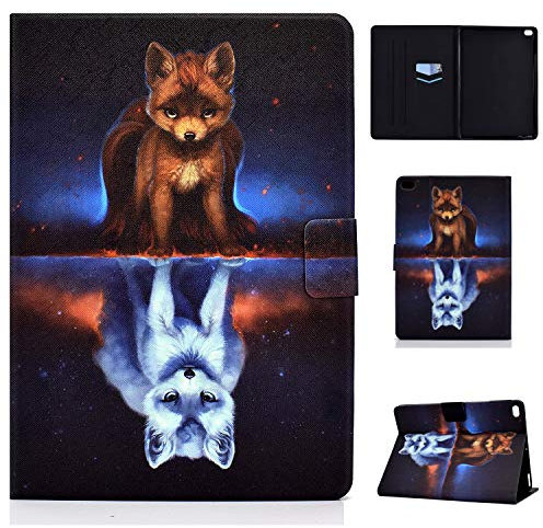 Auslbin Hülle für iPad 6. Generation/5. Generation,iPad Air 2,iPad Air,Schutzhülle mit Ständer Funktion und Auto Schlaf/Wachen,Case Case für iPad Air 2,iPad 9.7 Zoll 2018/2017,Fox