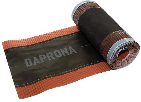 DAPRONA Firstband Alu - 330mm x 5m Rot (RAL 8004) Rollfirst für eine optimale Dachfirst Abdeckung, Super Butylkleber