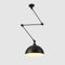 YNDD Pendelleuchte, Hängeleuchte mit Ausziehbar Langarm Retro Metall Hängelampe Vintage Pendellampe E27 Hängeleuchte Industrial für Kitchen Island (Black)