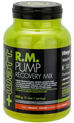 RM Pump - Miscela di Nutrienti Indicata per il Recupero Muscolare ed Energetico - Formato 500 g - Gusto: Arancia