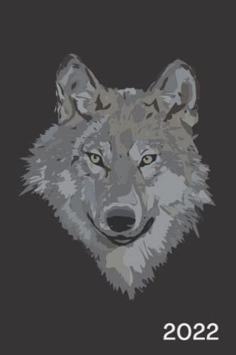WOCHENKALENDER 2022: Jan - Dez Wochenplaner | Organizer | Terminplaner Buchkalender Jahresplaner | A5 Kalender Mini Planer | 1 Woche auf 2 Seiten |wolf |