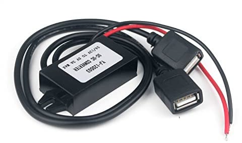 Taikuwu Convertisseur DC 12V vers 5V 3A Double Port USB - Charge Rapide pour Voiture, Téléphone, GPS, Autoradio - Protection Intelligente