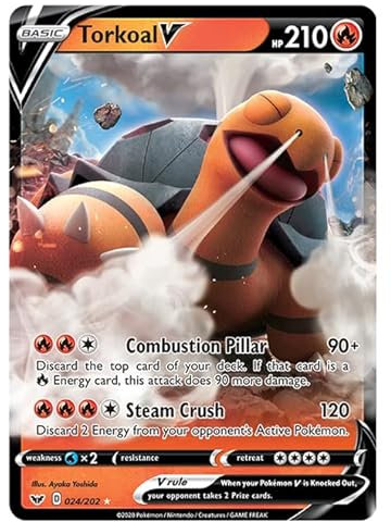 Pokemon - Schwert & Schild - Basis-Set - Torkoal-V - 024/202